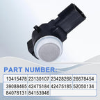 MANATEE Bumper Park Assist Object Sensor 84153946 for Cadillac Chevy GMC Buick Silverado Sierra 1500 2500 3500 HD Yukon XL Encore Lacrosse CTS CT6 XT5 XTS, 23428268 52050134 84078131 (4PCS Silver)