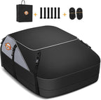 Sailnovo Car Rooftop Cargo Carrier Bag Waterproof 20 Cubic Feet for Top of Vehicle with/Without Roof Rack Car Top Carrier with 6 Door Hooks, Reinforced Straps & Storage Bag 1000D