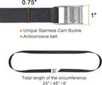 Ayaport Cam Buckle Lashing Straps with Stainless Steel Cam Buckle 1650lbs Break Strength 6ft Tie Down Packing Straps
