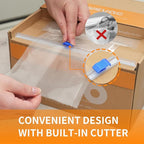 Wevac 8” x 150’ Food Vacuum Seal Roll Keeper with Cutter, Ideal Vacuum Sealer Bags for Food Saver, BPA Free, Commercial Grade