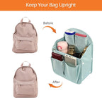 Surblue Backpack Organizer Insert Liner Hanging Travel Rucksack Purse and Handbag Insert Pocket, High-capacity Divider Foldab