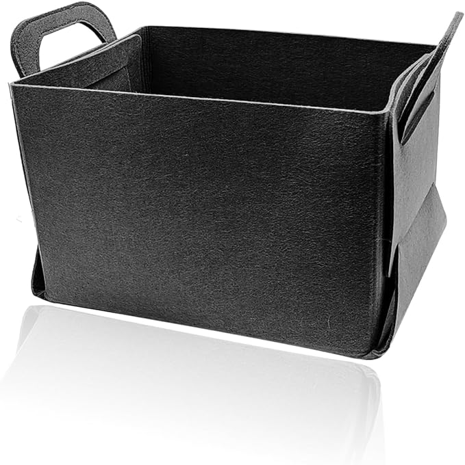 Felt Car Trunk Organizer, Foldable Vehicle Storage Box, Large Capacity Multi-Purpose Automotive Interior Accessories for Cars, S