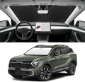 Custom Fit Windshield Sun Shade for Kia Sportage 2023-2026, Blocks UV & Heat, Front Window Sunshade Accessories, Easy Fold & Store Keep Your Car Cooler