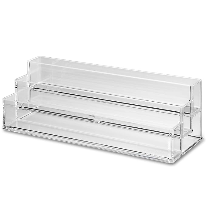 byAlegory Tiered Acrylic Eyeshadow Palette Makeup Organizer (Small Palettes, Compacts, Lipsticks, Lip Gloss, Eye Shadows, Cos