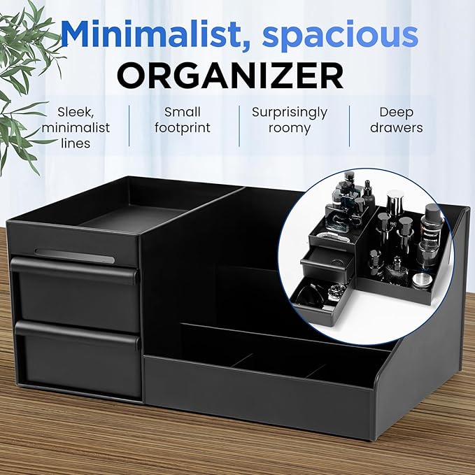 EXIN DECHEN Cologne Organizer for Men,Cologne Stand,Organizador de Perfumes,Estante Para Perfumes,Dresser Organizer Counterto