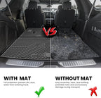 LASFIT Trunk Mat with Backrest Mat 2021-2026 for Chevrolet Chevy Tahoe/GMC Yukon (Only Yukon, Not Fit Yukon XL)/Cadillac Escalade (Only Escalade, Not Fit Escalade ESV), All Weather TPE Custom Fit