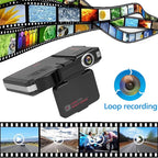 2.0'' Dash Cam,2 in 1 Car DVR Camera Dashboard Cam Voice Prompt Radar Detector 1080P Video Recorder Night Vision WDR G-Sensor,16gb