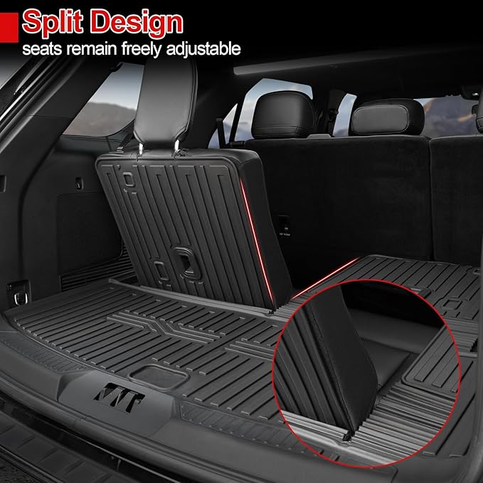 Cargo Mat for 2020-2025 2026 Ford Explorer Accessories All Weather Trunk Liner Replacement for 2025 Ford Explorer ST Accessories 2025 2024 2023 2022 2021 Stereo