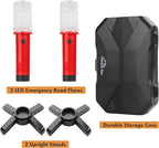 Twinkle Star Emergency Roadside Flares Kit LED Safety Strobe Road Warning Light Highway Beacon Alert Flare with Magnetic Base