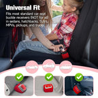 Morlike Silicone Belt Buckle Seatbelt Holder (RED)