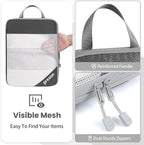 Compression Packing Cubes for Travel, Lightweight Vacation Travel Essentials, Travel Accessories for Suitcase Organizer Bags 