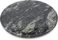 Koville 12'' Black Marble Lazy Susan for Dinning, Marble Turntable for Kitchen Counter, Lazy Susans Organizer for Cabinet, Se