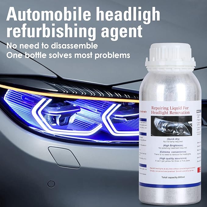 1600 g Car Headlight Repair Fluid Set, Car Headlight polishing Vapor, Polymer polishing Liquid