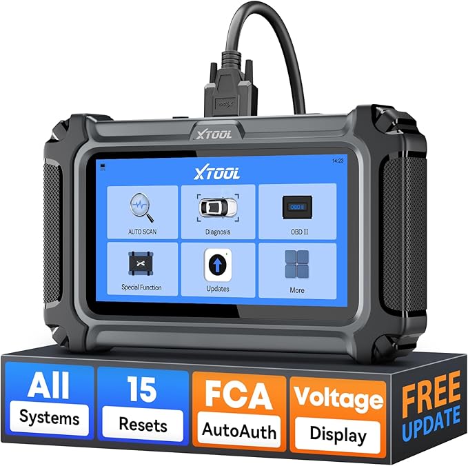 XTOOL D6 OBD2 Scanner Diagnostic Tool with Lifetime Free Updates: 2026 Full System Scan Tool with 15 Resets, Crank