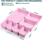 HNYYZL Desk Drawer Organizer,7 Pack Felt Drawer Organizer Shallow Drawer Organizers Felt Storage Bins,Desk organizer trays (P