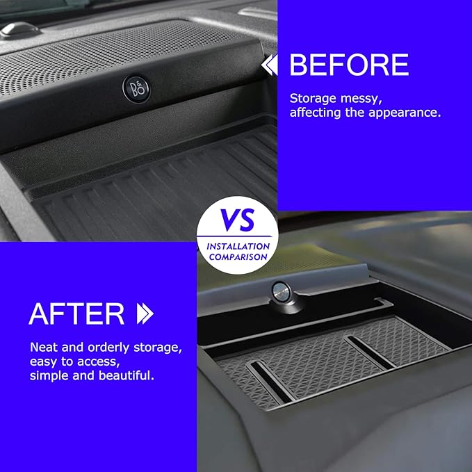 2020 F150 Dashboard Storage Box Organizer Tray for 2015-2020 Ford F150 2018-2020 Expedition Dash Storage Tray Accessories