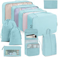 Packing Cubes 10 PCS, Mesh Breathable Luggage Organizers Bags, Packing Organizers, Durable Travel Essentials Bags Set, Travel