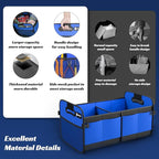 Sposuit Trunk Organizer for Car - 70L Collapsible Car Storage with 11 Pockets & Reinforced Handles, SUV Trunk Organizers for