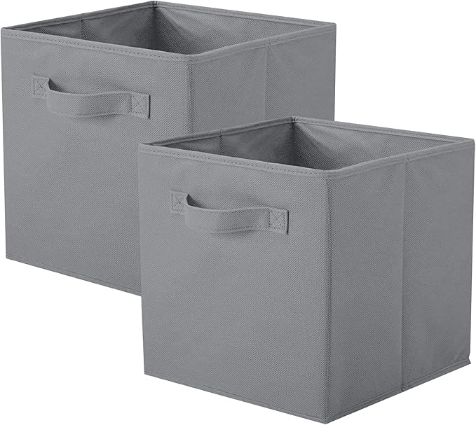 ShellKingdom Storage Bins, Foldable Fabric Storage Cubes And Cloth Storage Organizer Drawer For Closet And Toys Storage, 2 Pa