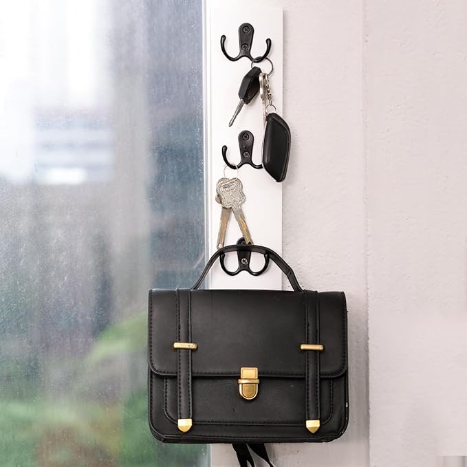 Yohsnor Vertical Wall-Mounted Key Holder – Stylish Entryway Hook Rack, Perfect for Narrow Spaces – Ideal Storage Solution for