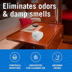 Refillable Moisture Absorber Bucket with Dehumidifier Refill Pack Moisture Absorbers for Closet Storage, Controls Water,