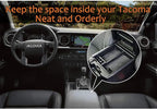 JKCOVER Center Console Accessory Organizer Compatible with Toyota Tacoma 2016 2017 2018 2019 2020 2021 2022 2023, ABS Material Box Insert Tray (Black trim)