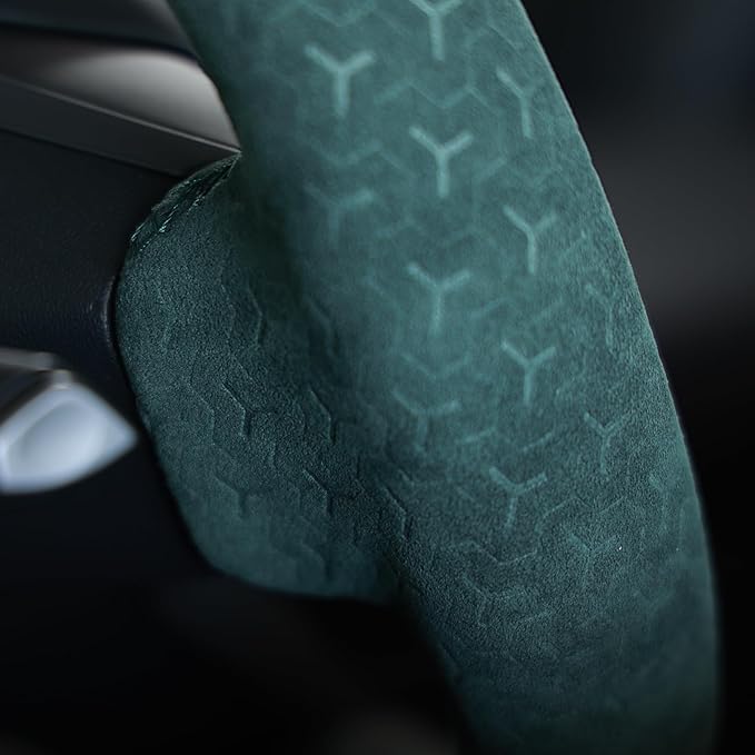 MEWANT Hand Stitched Steering Wheel Cover for Tesla Model 3 2017-2023 / Model Y 2020-2023 for Tesla Model 3/Y Accessories