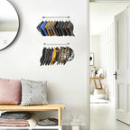 Viklluyr Hat Rack Baseball Cap Wall Organizer - Closet Hats Holder with 20 Hooks - Metal Caps Storage Wall Mounted Hat Hanger