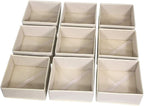 DIOMMELL 9 Pack Foldable Cloth Storage Box Closet Dresser Drawer Organizer Fabric Baskets Bins Containers Divider for Clothes