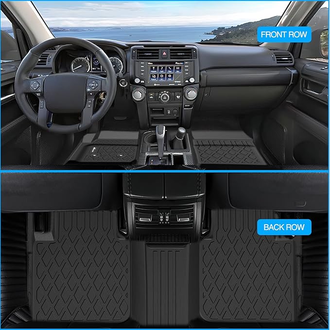Nilight TPE Floor Mats for Chevy Colorado GMC Canyon Crew Cab 2015 2016 2017 2018 2019 2020 2021 2022,All Weather Custom Fit Heavy Duty Floor Liners