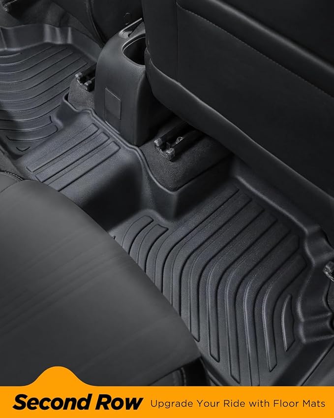 All Weather Floor Mats Full Set for Chevy Trax 2014-2023 for Buick Encore 2013-2023, Custom Fit for Front Rear Row & Trunk Mat Cargo Liner, Heavy Duty TPE Black Car Accessories