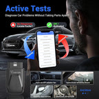 OBD2 Scanner Bluetooth VDIAGTOOL D200, Bidirectional Scan Tool - Lifetime Free Updates, 26 Resets (Upgradeable to 49+), Full