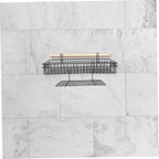 2pcs Metal Wire Wall Mount Baskets Grid Wall Storage Basket for Office Kitchen Bathroom