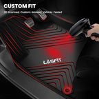 LASFIT Floor Mats for Honda Accord Sedan 2026 2025 2024 2023 (Gasoline & Hybrid), All Weather Protection Custom Fit Anti-Slip TPE Floor Liners,1st & 2nd Row, Black