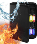 Fireproof and Waterproof Portable Zippered Key Case,36Key Hooks Key Organizer with Key Tags,Portable Manager Zipper Key Binde