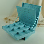 Women Jewelry Box Lockable 3 Layers Large Jewelry Organizer Storage Case for Earrings Necklaces Rings Bracelets,Green Display