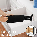 SpaceAid Bamboo Dresser Drawer Dividers 6 Pack, 4.65“ High Adjustable 12.5“-17” Drawer Organizers, Expandable Organization fo