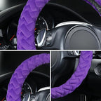 Flying Banner car Steering Wheel Cover Massage Velvet Warm Universal Size 15 inches SUV Truck Anti Slip Odorless Summer Winte