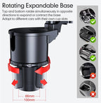 Car Cup Holder Multifunctional Cup Holder Expander with ° Rotation Tray Mobile Phone Holder Adjustable Base to Front Back Sea