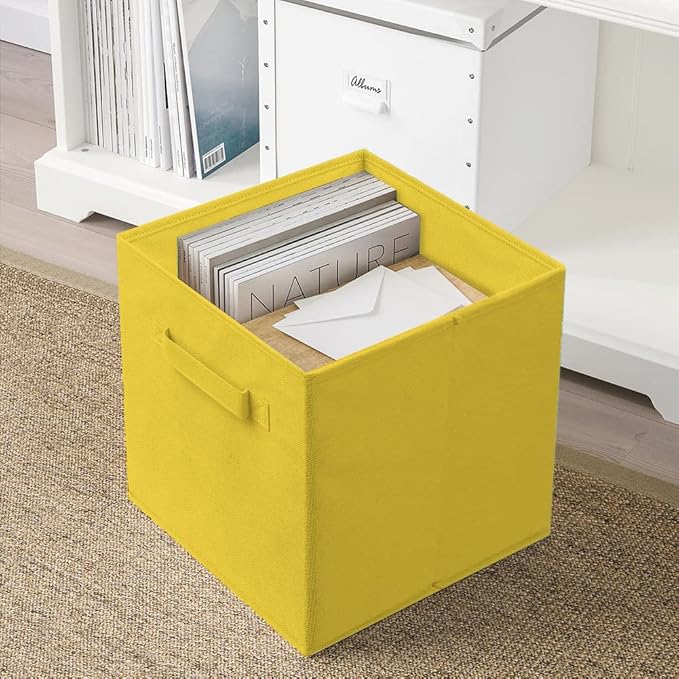 ShellKingdom Storage Bins, Foldable Fabric Storage Cubes and Cloth Storage Organizer Drawer for Closet and Toys Storage, 2 Pa