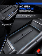 for Lexus RX350 Center Console Organizer Double-Layer 2023 2024 2025 2026 Lexus RX350/RX450/RX500 Accessories Armrest Box Storage Organizer Tray 2-Pack