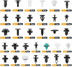 GOOACC 1115Pcs Car Push Retainer Clips & Auto Fasteners Assortment -32 Most Popular Sizes Nylon Bumper Fender Rivets with 10 
