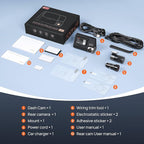 70mai 4K Dash Cam Front and Rear with STARVIS, Dashcam with 5GHz WiFi, GPS Car Camera, Super Night Vision, ADAS, 3'' IPS Scre