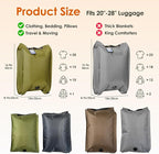Vacuum Storage Bags with Electric Pump & Hand Compression, 4 Pack Heavy Duty Vacuum Seal Bags for Clothing, Bedding, Space Sa