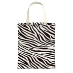 Cute Car Trash Can, Hanging Canvas Car Back Seat Organizer and Storage Bag, Funny Car Trash Bag For Travelling, Outdoor Cute Black White Zebra