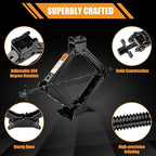 Portable Car Jack Kit, 2 Ton (4409 lbs) Scissor Jack for Car, Upgrade Emergency Spare Tire Changing Repair Kit, Scissor Jack 
