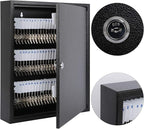 KYODOLED Key Storage Lock Box with Key, Locking Key Cabinet, 100 Key Management Wall Mount with Key Lock, Key Hooks & Tags Ke