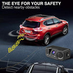 Polarlander 3 in 1 Rear View Camera Waterproof Video Parking Sensor Car Reverse Backup Camerawith 2 Radar Detector Sensors Bi
