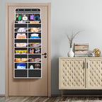 Univivi 5-Shelf Over Door Hanging Organizer Fabric Door Storage for Baby Nursery Nursery Closet Cabinet Wall Mount Hanging St