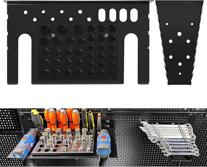 Pegboard Tools Shelves,Tool Organizer,be used to Store Various Screwdrivers,Wrenches,Sockets,etc (Combination storage rack)